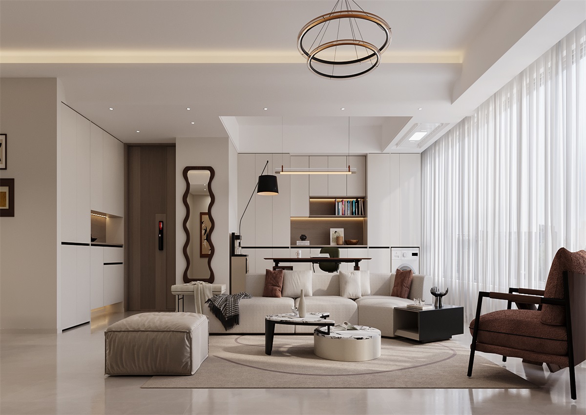 中海尚學(xué)府135㎡ | 為什么都喜歡奶油風(fēng)？看完她家我知道了