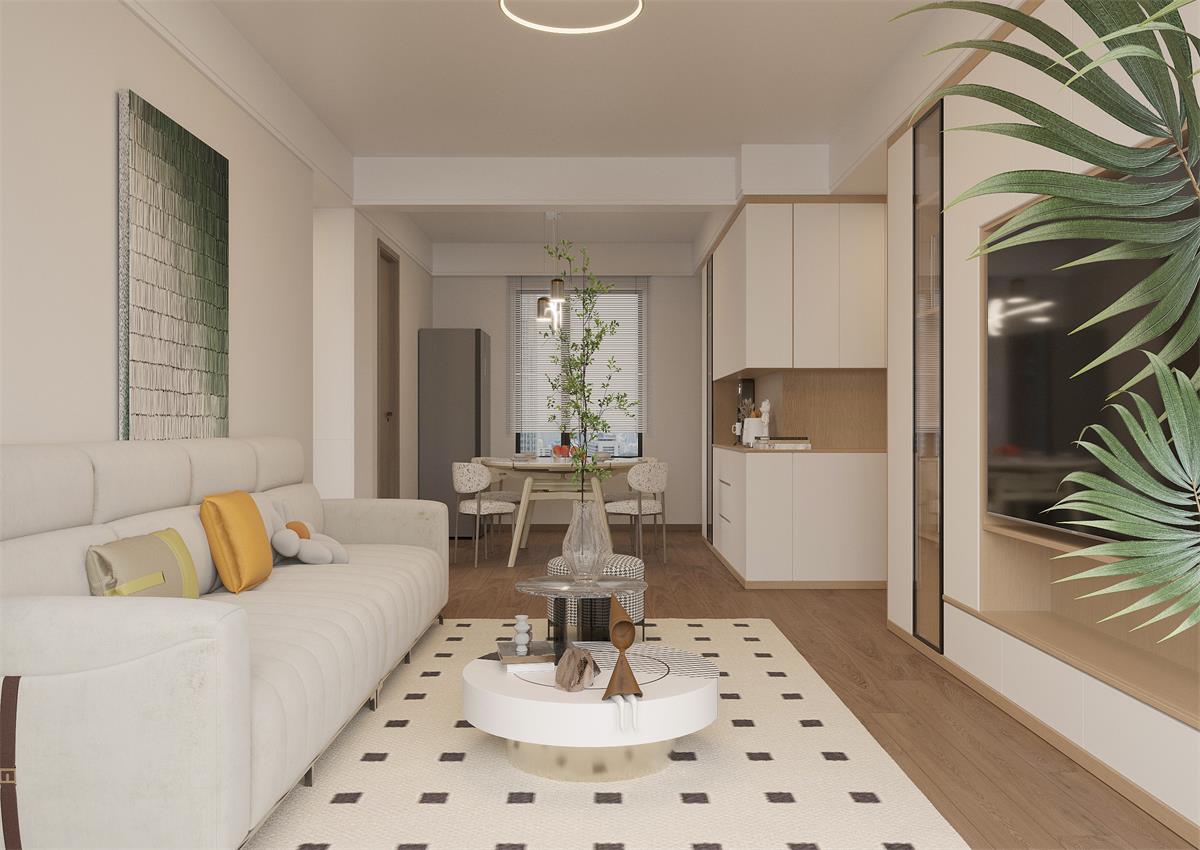 中房西悅府 | 簡(jiǎn)約不失高級(jí)，127㎡原木奶油風(fēng)滿(mǎn)是松弛感！