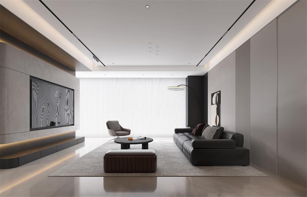 中海華樾133㎡ | 看不膩的「黑白極簡」王炸組合！高級感原地封神！