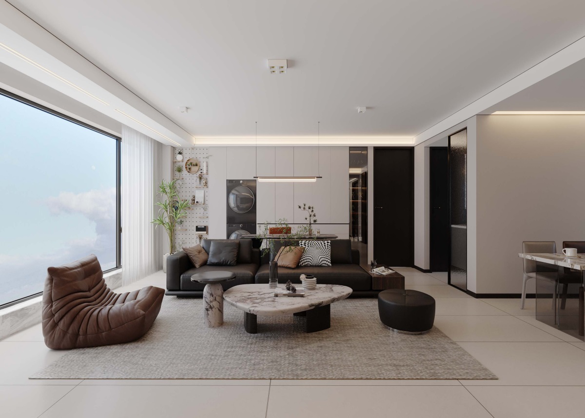 光耀上院128㎡ | 高效“去班味”的舒適現(xiàn)代風(fēng)！開(kāi)啟治愈系慢生活~