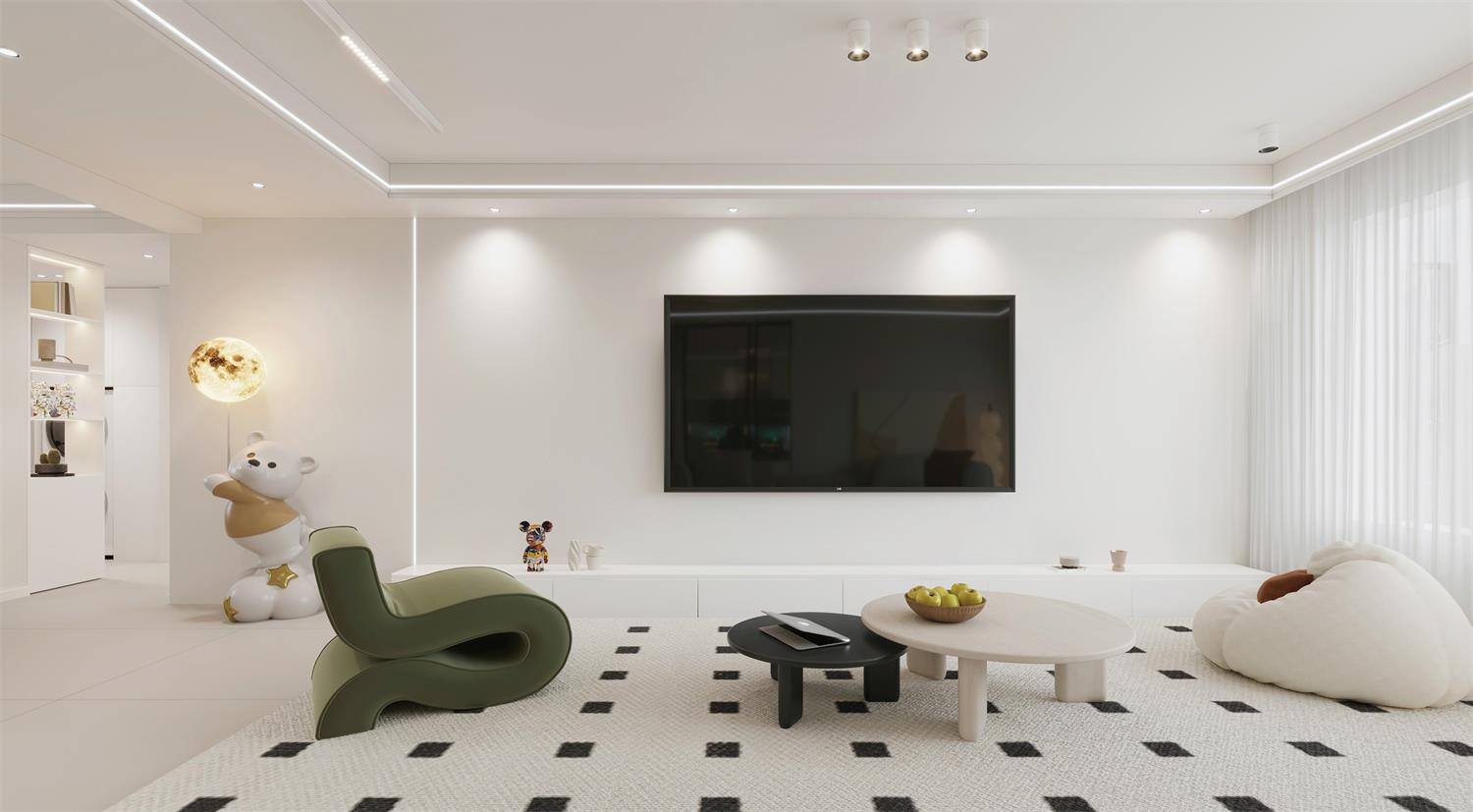 閱海萬(wàn)家G2區(qū) | 144m2軟軟糯糯奶油風(fēng)，一眼就淪陷的治愈感！